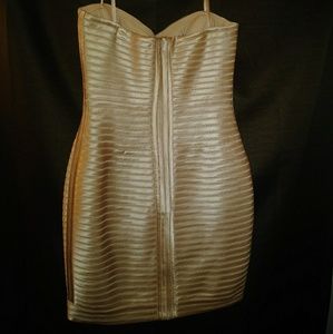 Champagne bandage dress